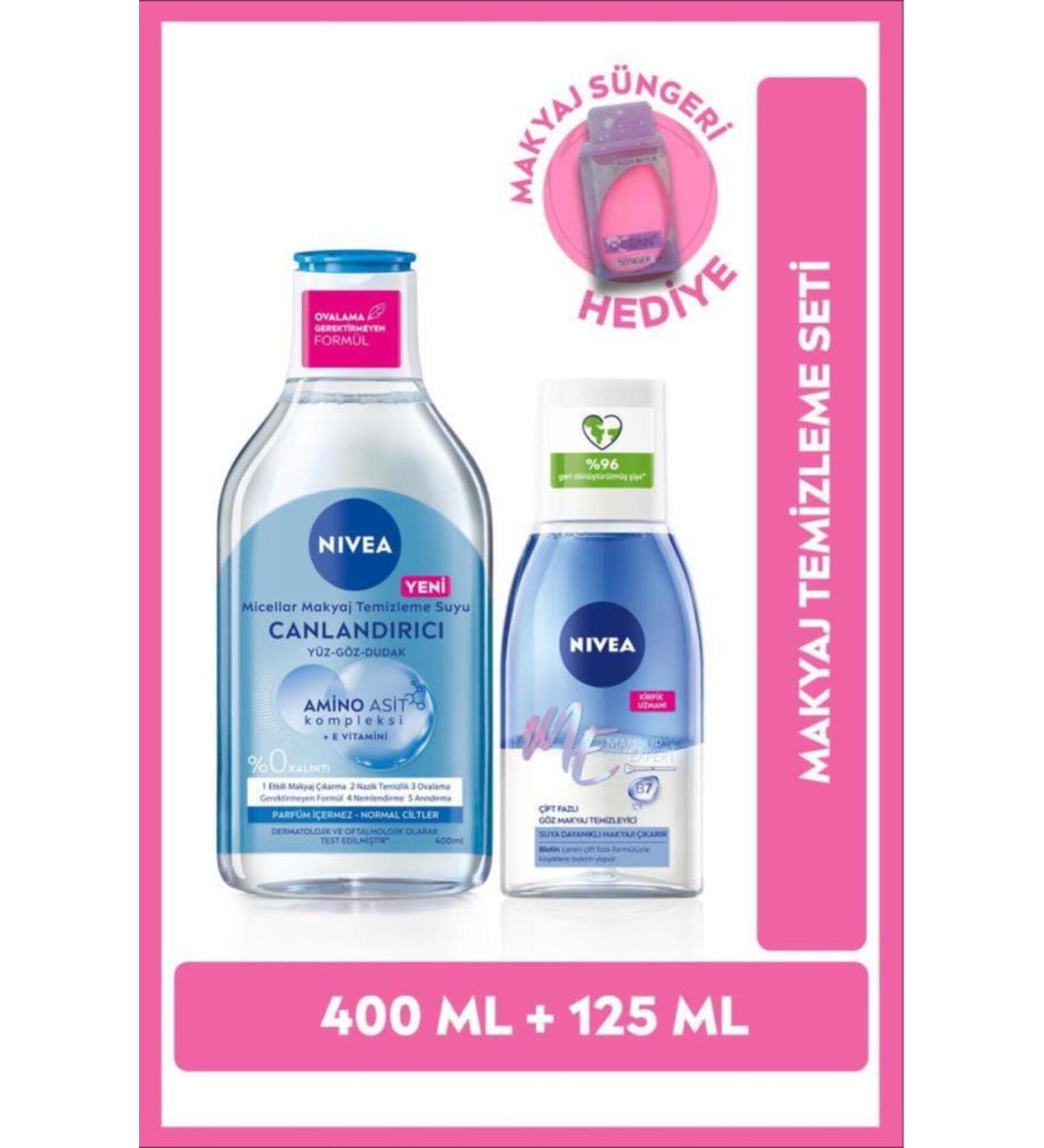 NIVEA Micellar Make-Up Remover Water 400 ml Normal Skin Eye Make-Up Remover