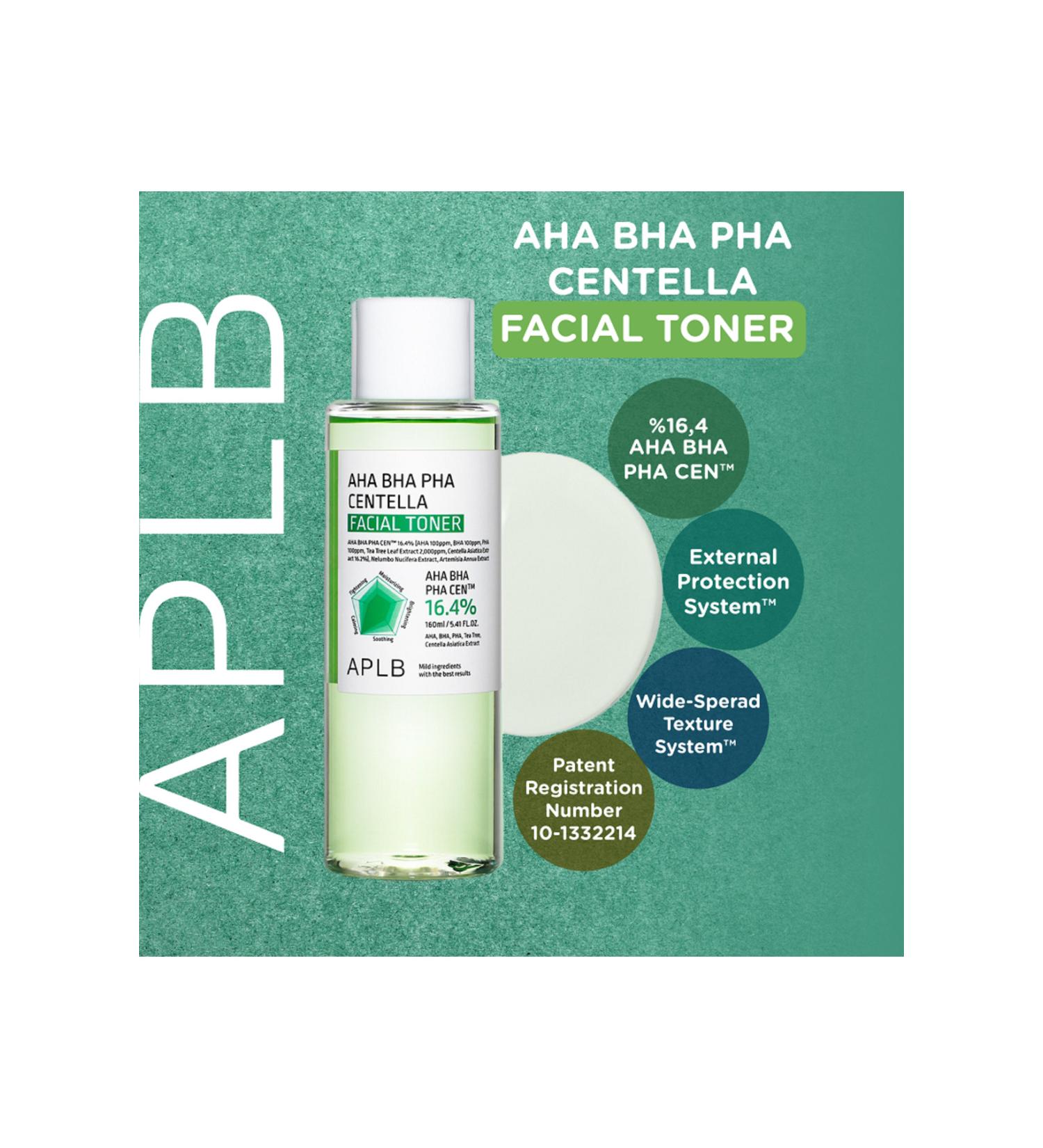 APLB - Aha Bha Pha Centella Facial Toner 160 ml - Aha Bha Pha Centella Content Toner - Buy Online on GoSupps.com