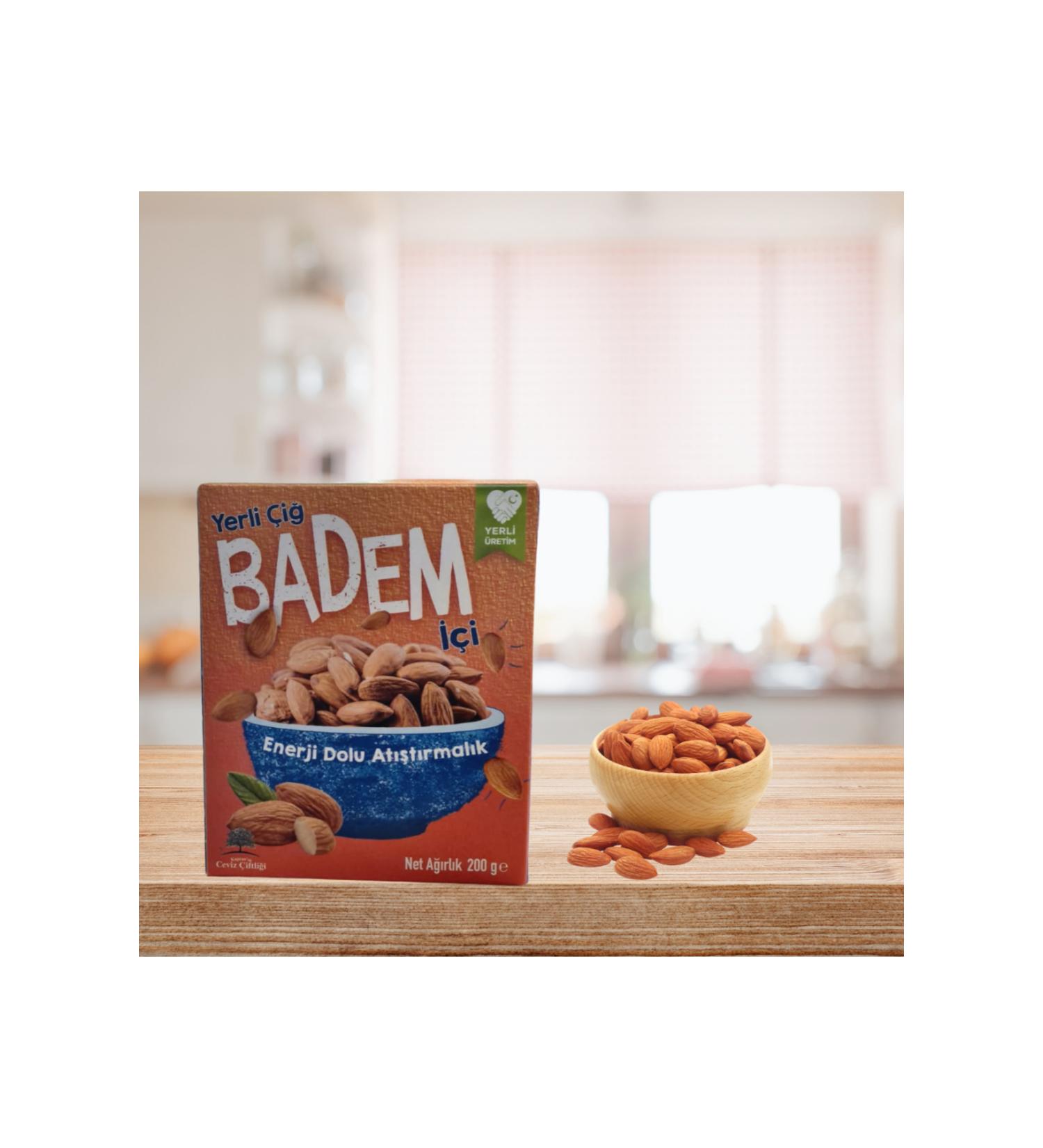 Kaptan's Walnut Farm Local Nurlu Almond Raw Almond Kernels 200 G - Analysed - Buy Online on GoSupps.com