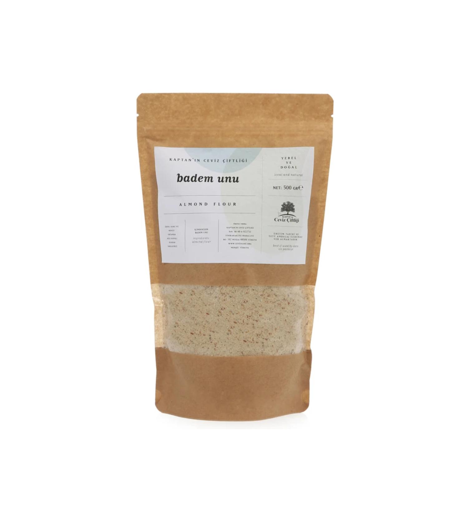Kaptan's Walnut Farm Local Unshelled Finely Ground Almond Flour Gluten Free 500 G - Analysis - Buy Online on GoSupps.com