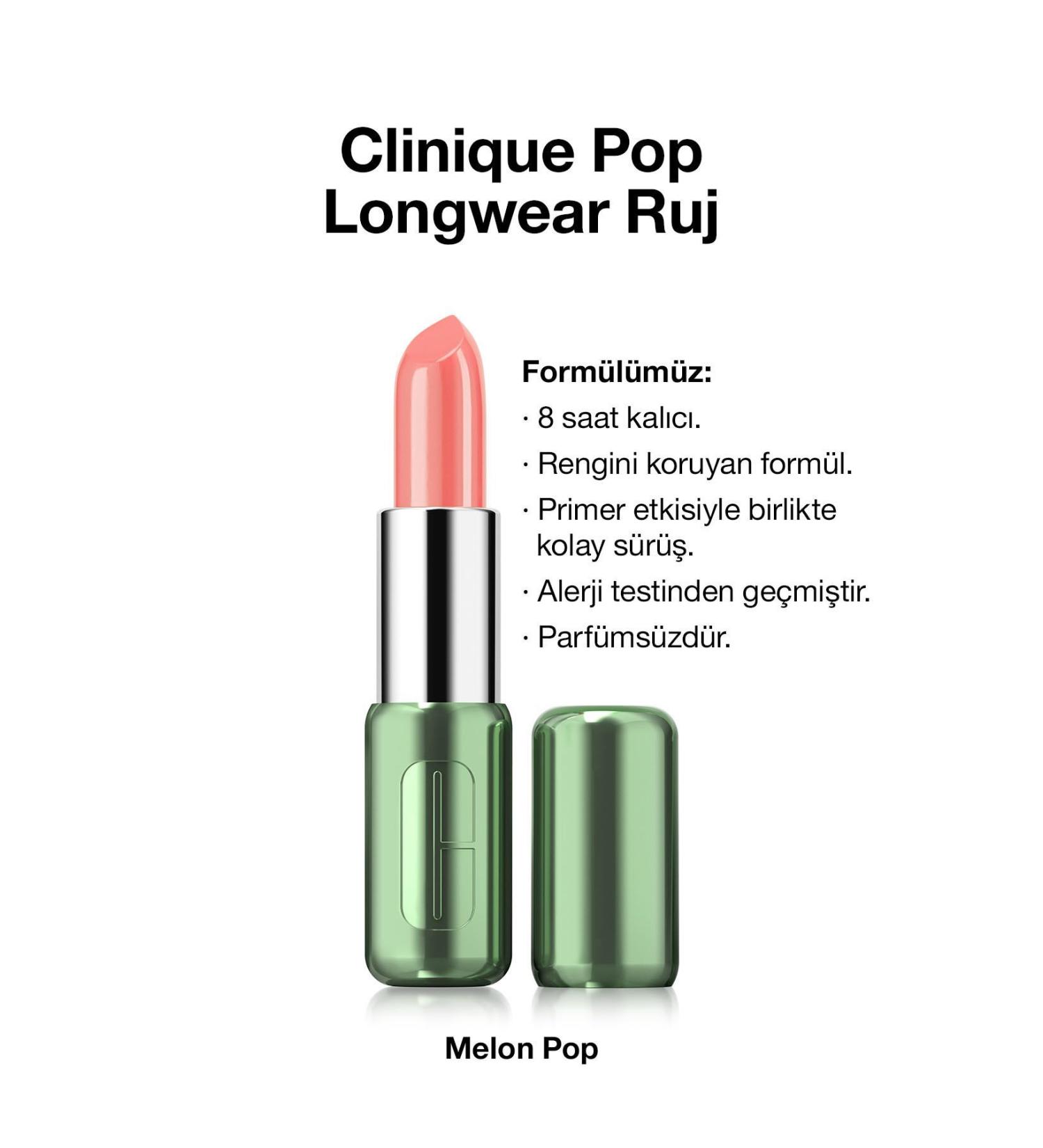 Clinique New Formula Lipstick with Shiny Finish - Melon Pop PasNew22