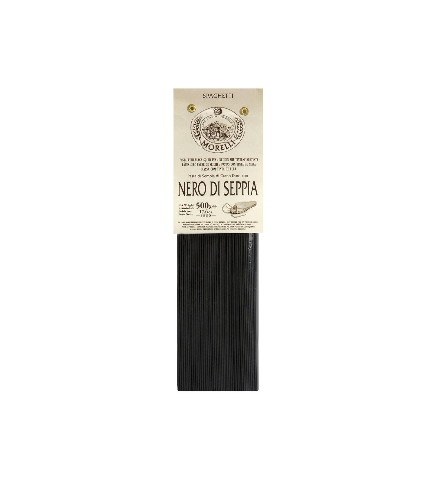 Morelli Black Sepia Ink Spaghetti 500 G.