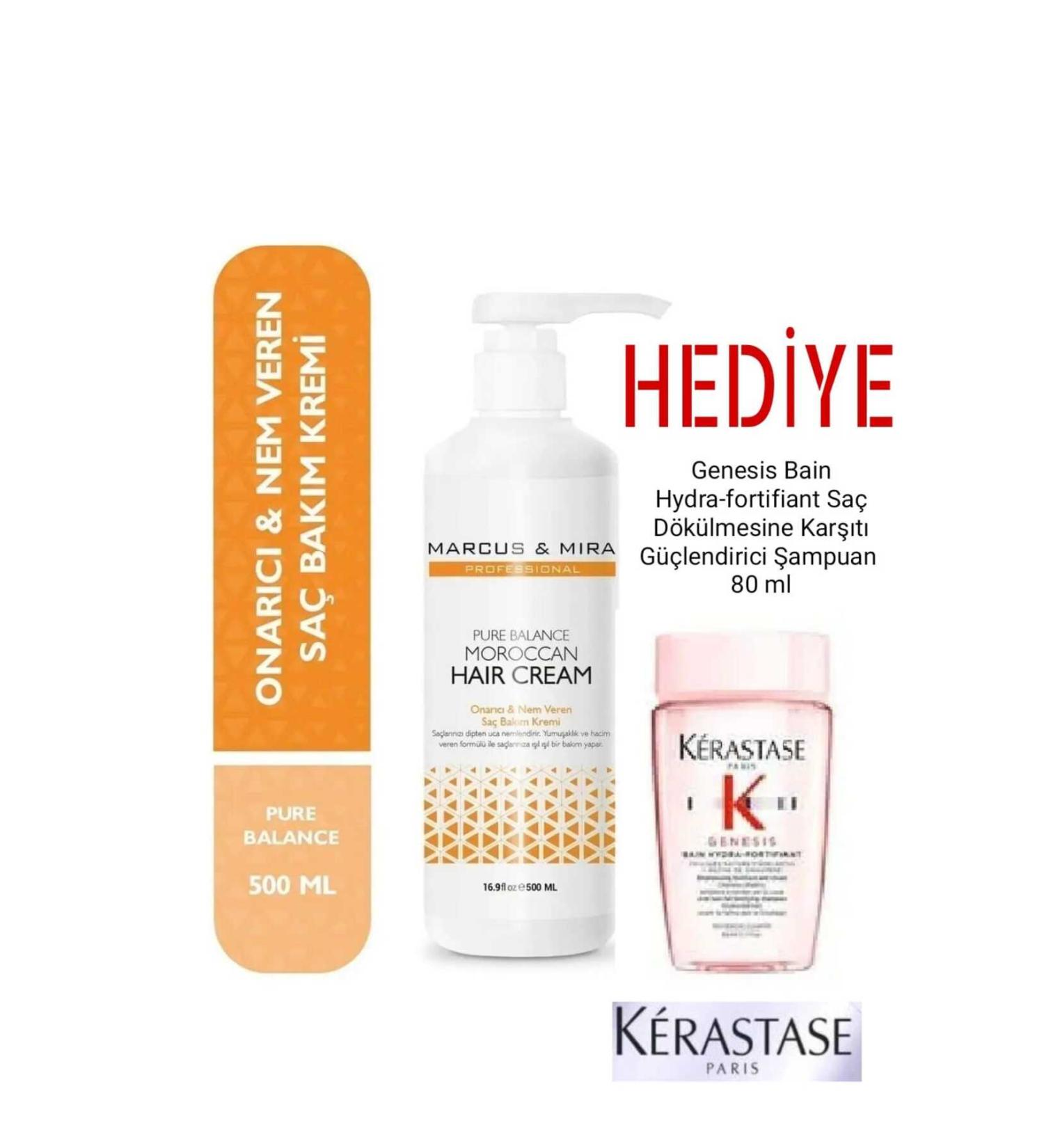 MARCUS MIRA Marcus & M ra Moraccan Hair Cream Moisture and Repair Care Cream 500 Ml. Genesis Shampoo. 80ml Gift - Buy Online on GoSupps.com