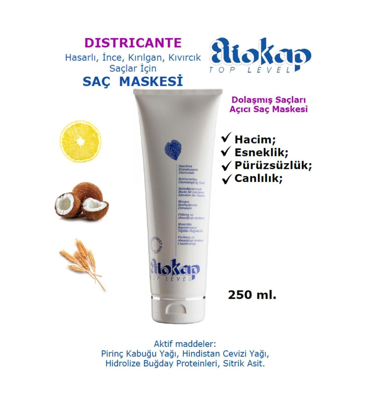 Eliokap Hair Mask for Damaged Thin Fragile Frizzy Hair Detangler. 250 ml