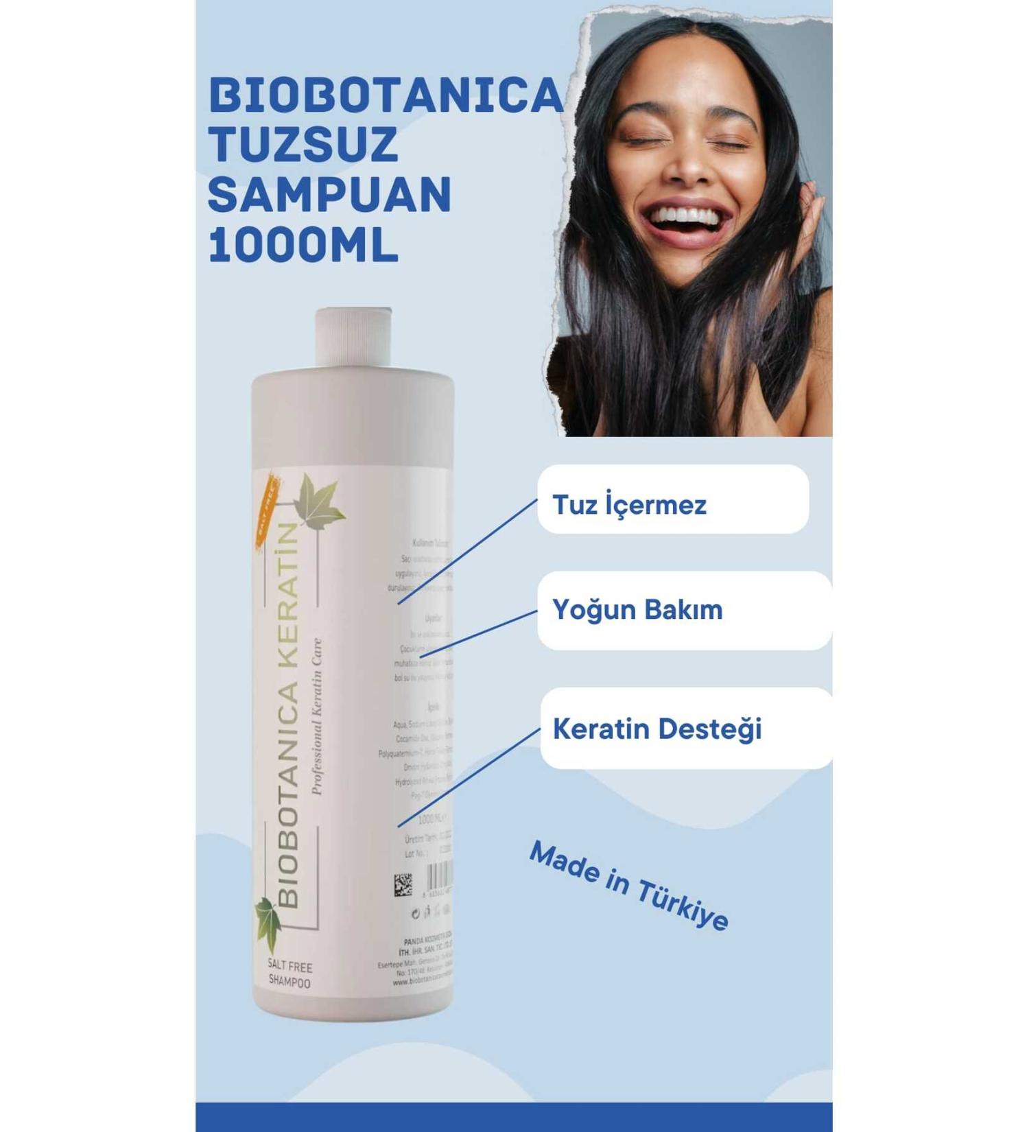 Biobotanica Salt Free - Salt Free Shampoo for All Hair Types 1000 ml - Buy Online on GoSupps.com