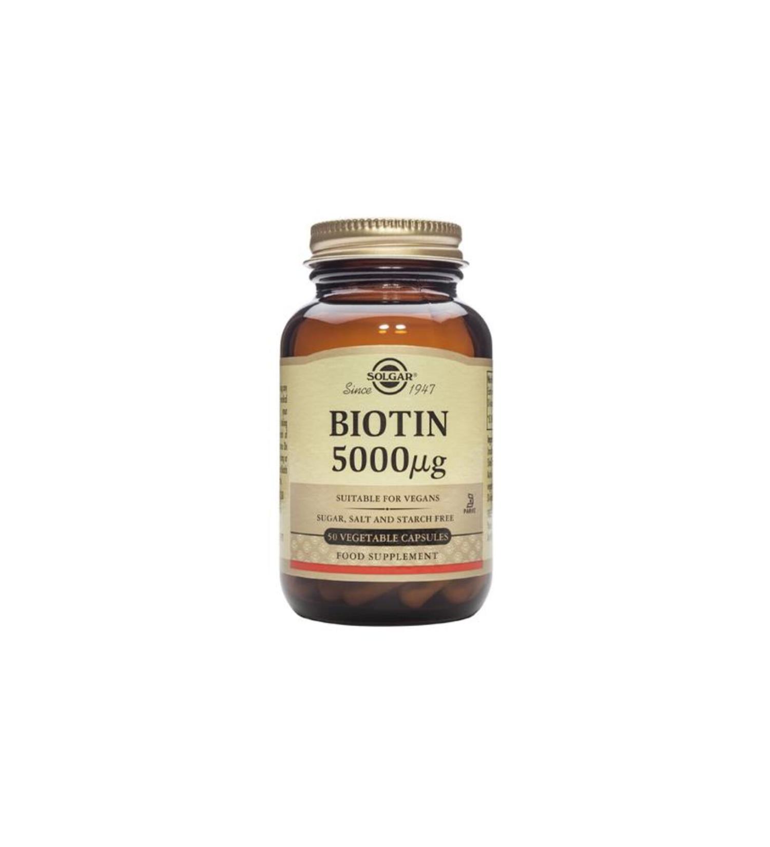 Solgar Biotin 5000 Mg 50 Capsules