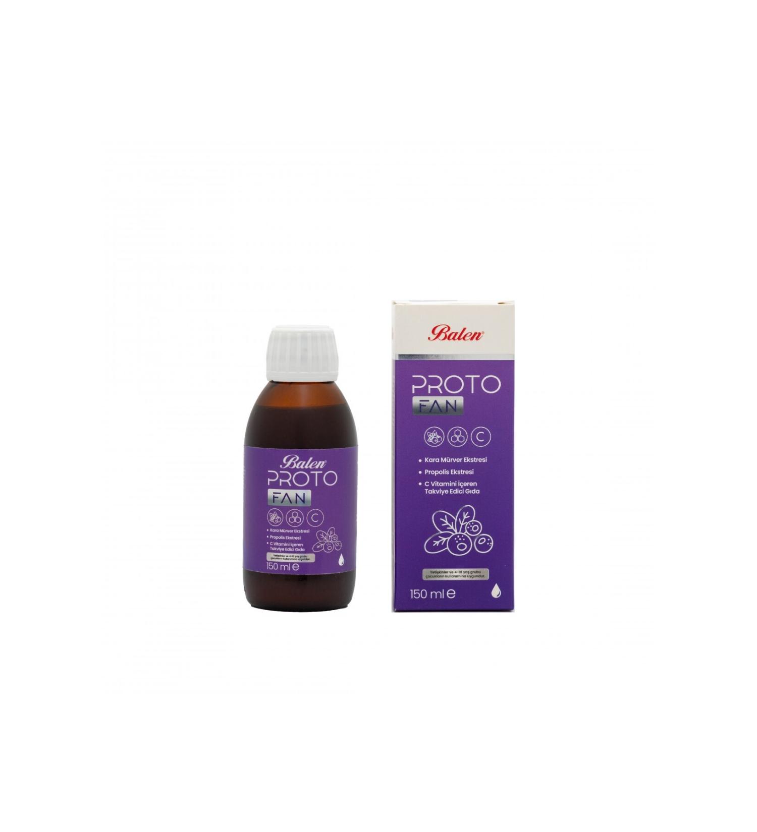 Balen Protofan Syrup Containing Black Elderberry Extract Propolis Extract and Vitamin C
