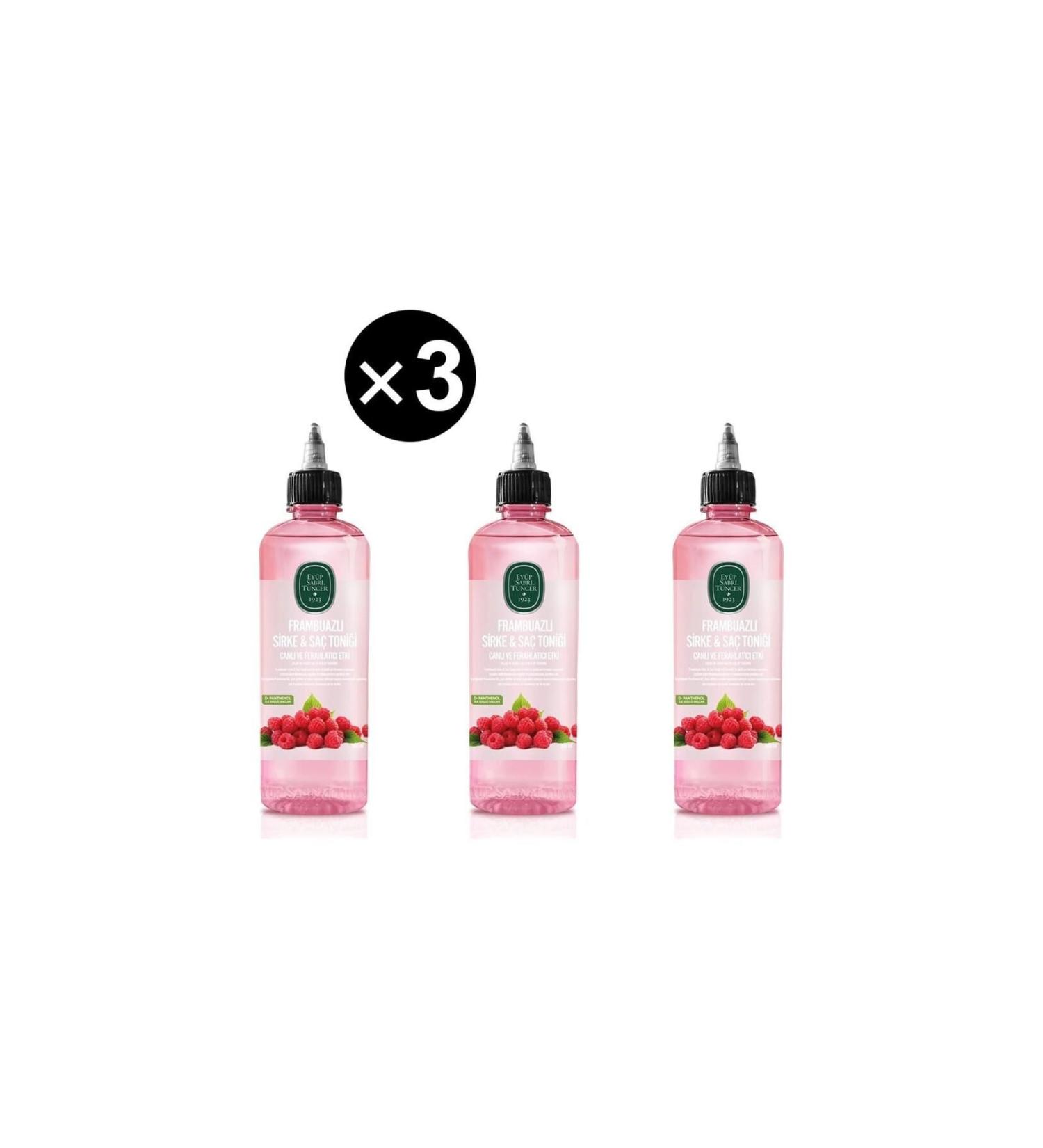 Ey p Sabri Tuncer Raspberry Vinegar & Hair Tonic 500 ml 3 Pieces