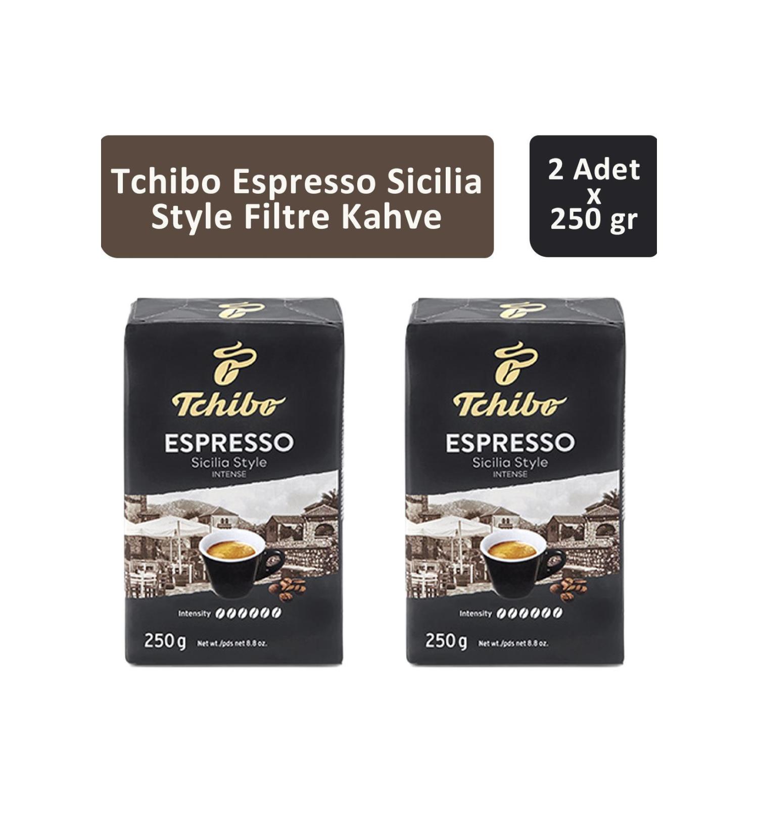 Tchibo Espresso Sicilia Style Filter Coffee 250 gr x 2 Pieces - Buy Online on GoSupps.com