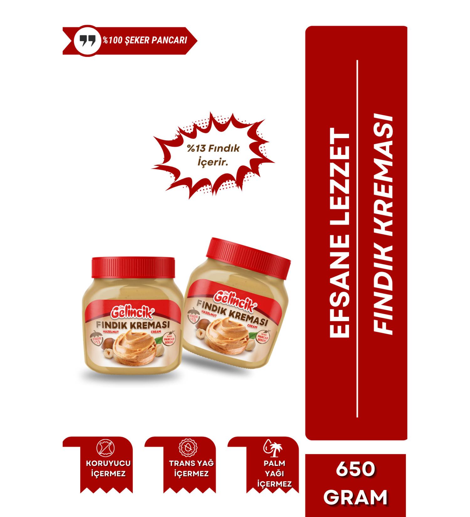 Gelincik 650 gr Hazelnut Cream - Buy Online on GoSupps.com