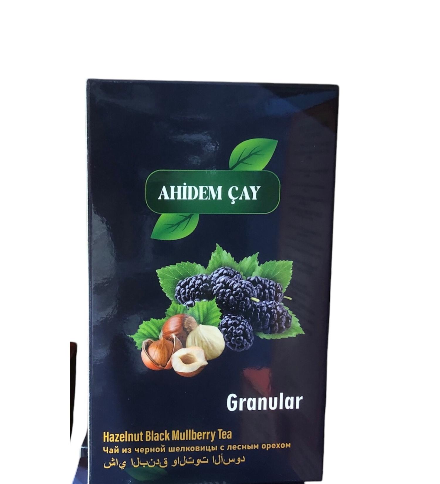 Ahidem tea BLACK MULBERRY HAZELNUT REAL PARTICLE POWDER DRINK