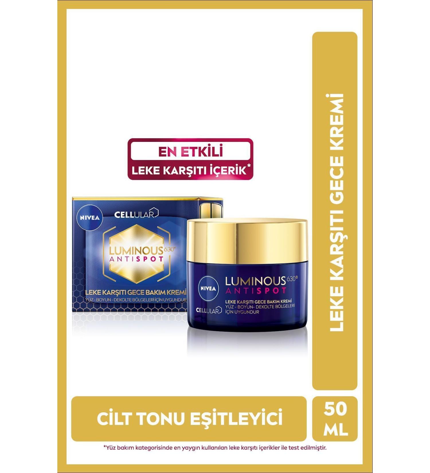 NIVEA ANTI-SPOT SKIN TONE EQUALIZING NIGHT FACE CARE CREAM WITH HYALURONIC ACID CONTENTPassi.4233