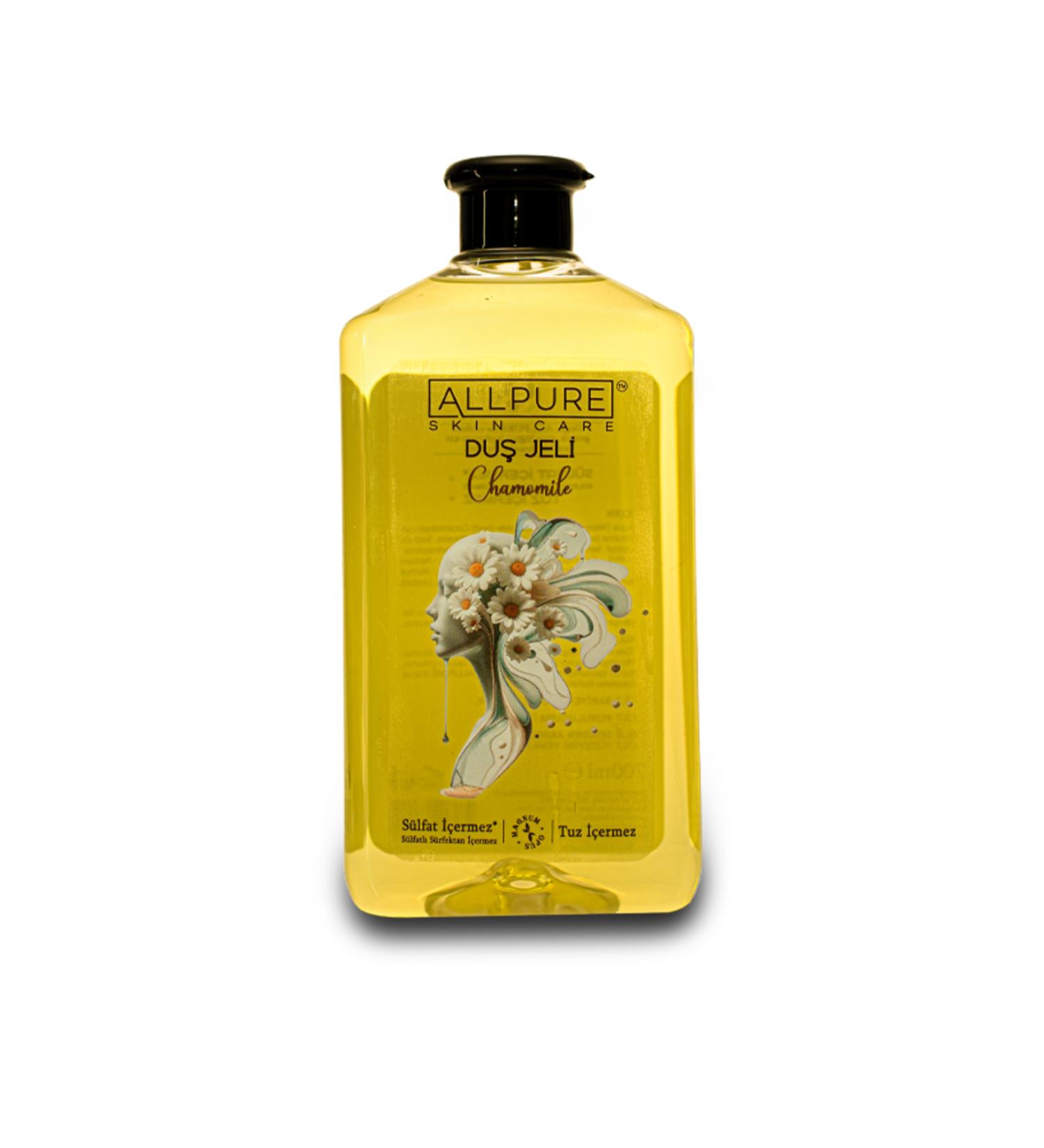 ALLPURE Shower Gel Chamomile (700 ML LIGHT FLORAL NOTES - SULFATE/SALT FREE) - Family Size