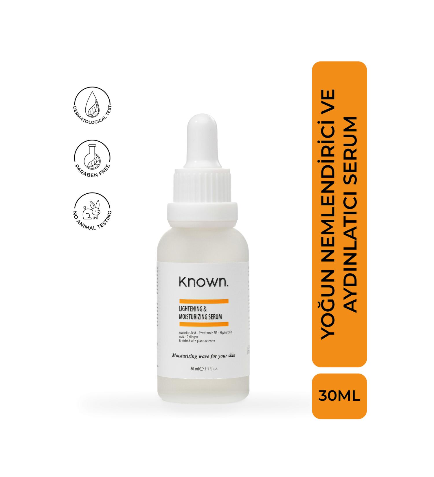 KNOWN. Intensive Moisturizing Vitamin C Serum 30 ml - Buy Online on GoSupps.com