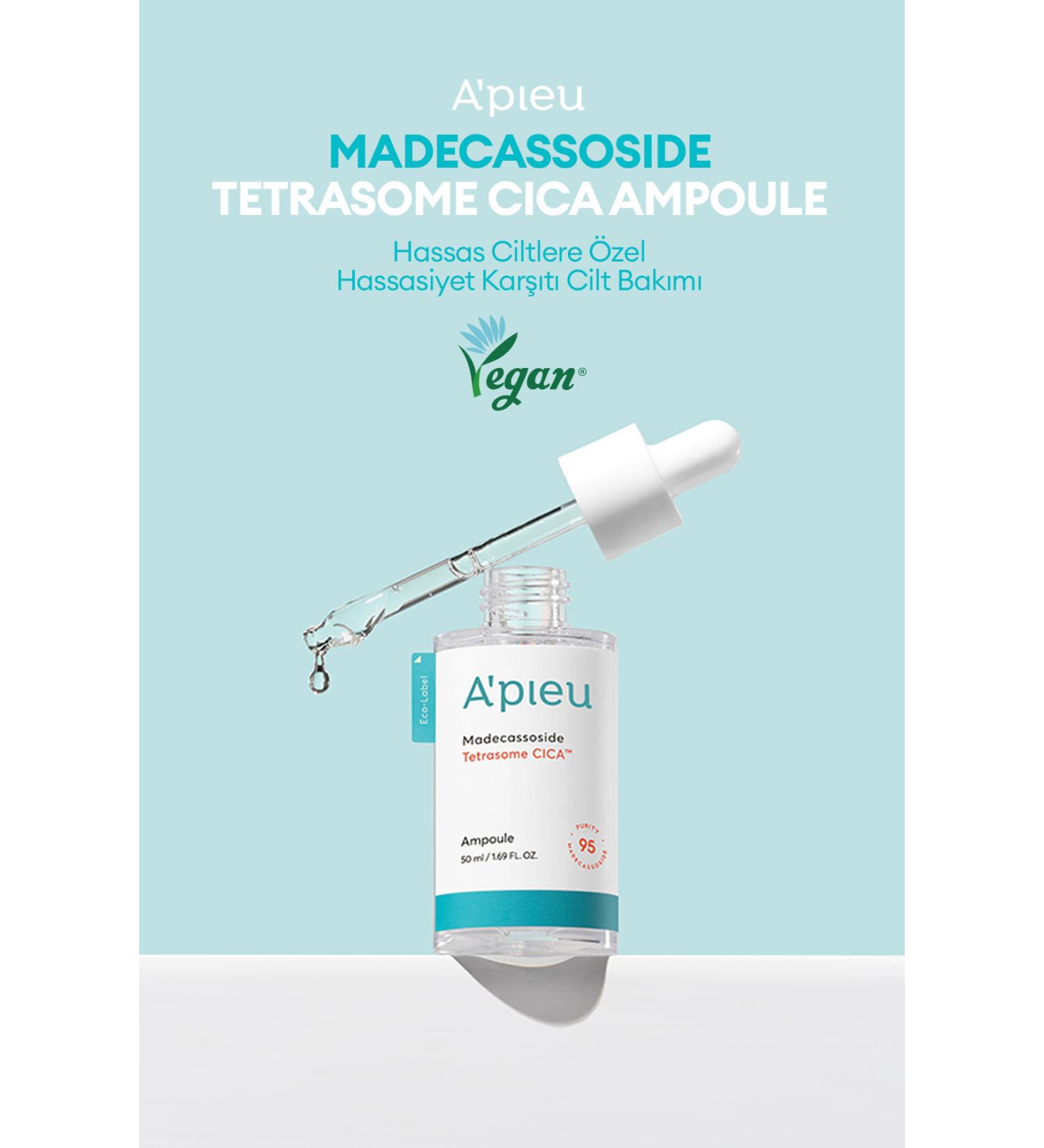 Missha Cica Ampoule for Sensitive and Damaged Skin A'PIEU Madecassoside Tetrasome Cica Ampoule - Buy Online on GoSupps.com