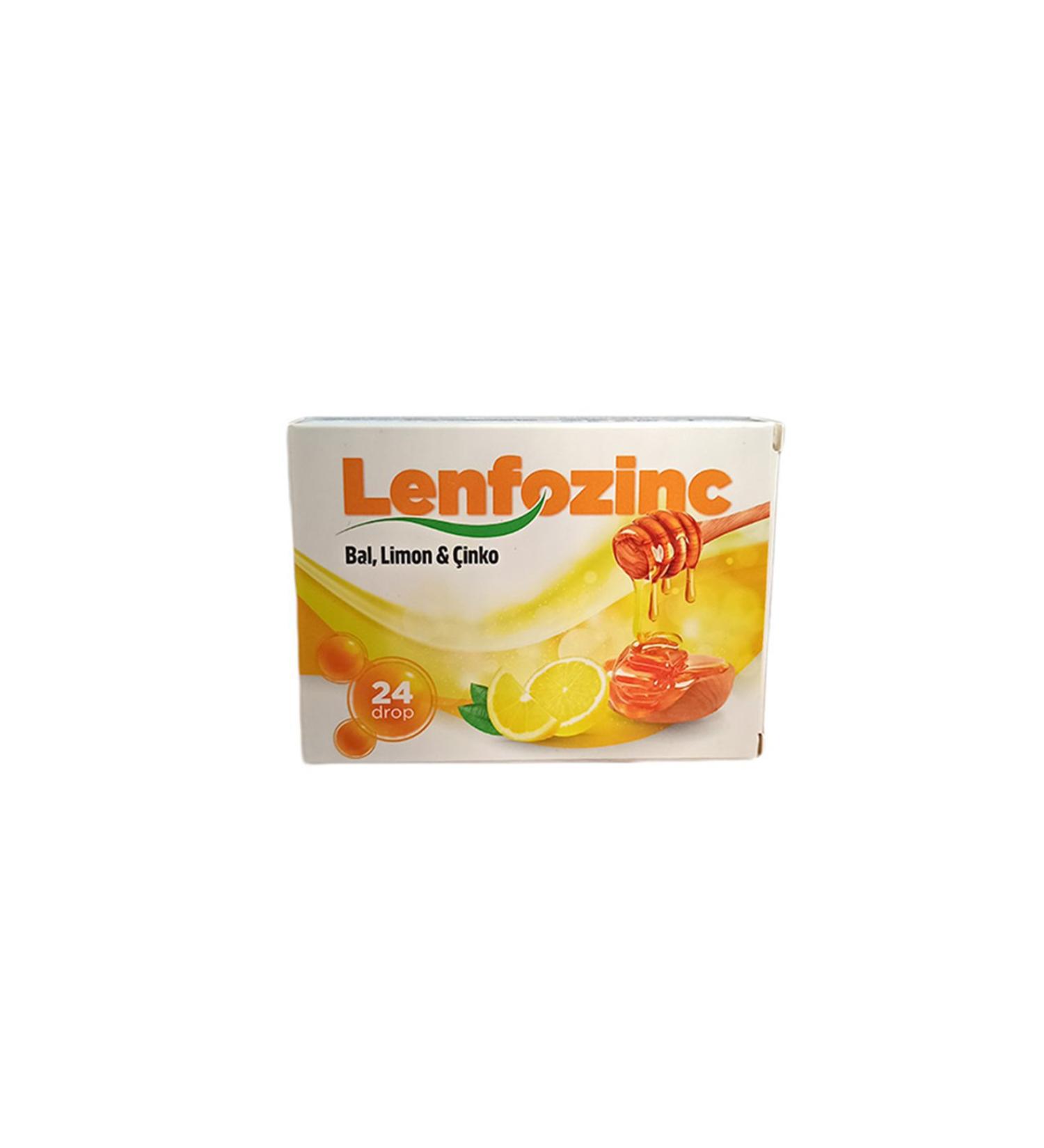 Lymphozinc Honey Lemon Zinc Containing 24 Pastilles
