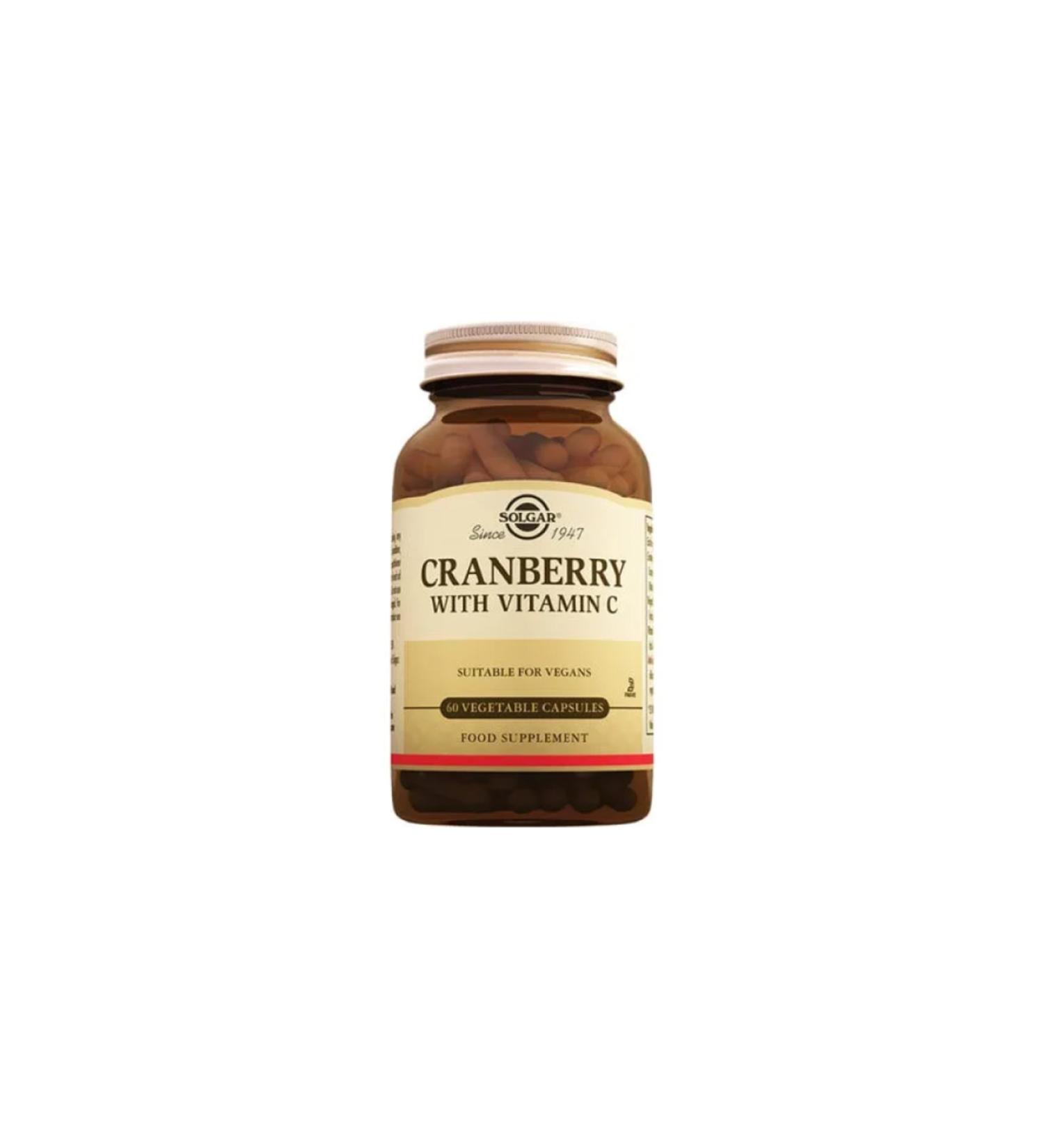 Solgar Cranberry With Vitamin C 60 Capsules