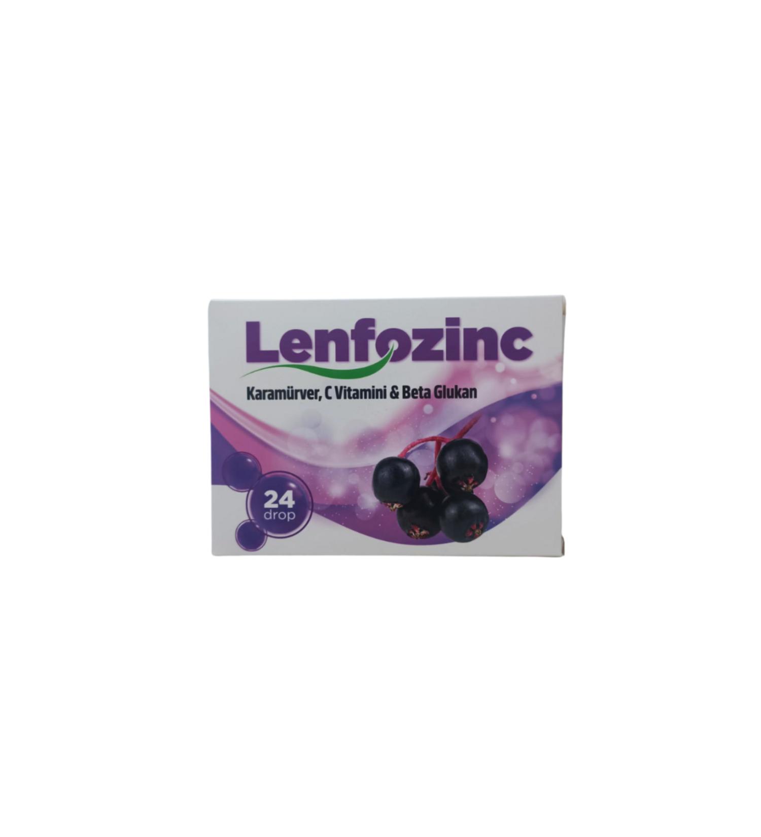 Lymphozinc Lymphozinc Elderberry C Beta Glucan Containing Pastille 24 Pieces