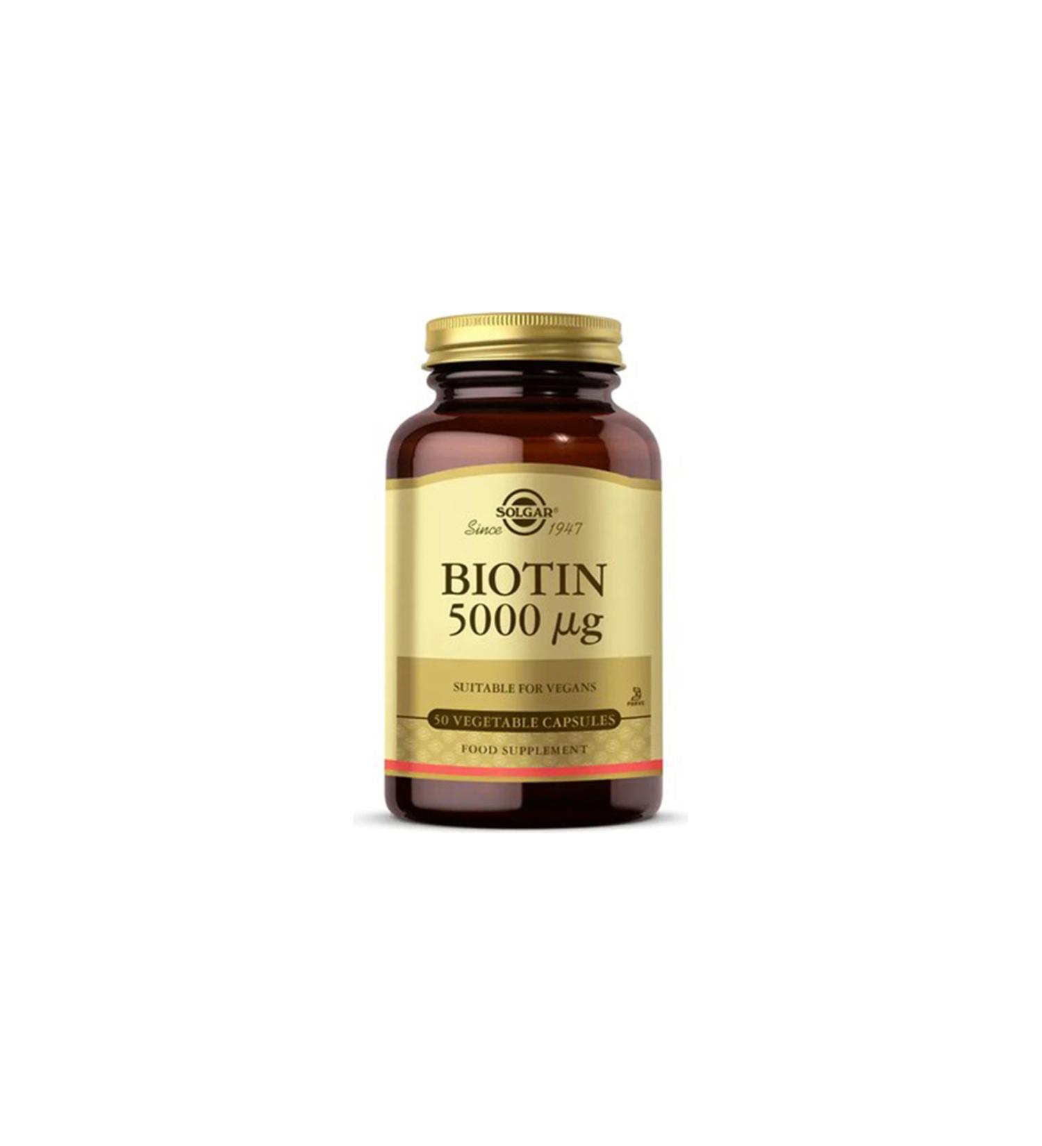 Solgar Biotin 5000 Mg 50 Capsules