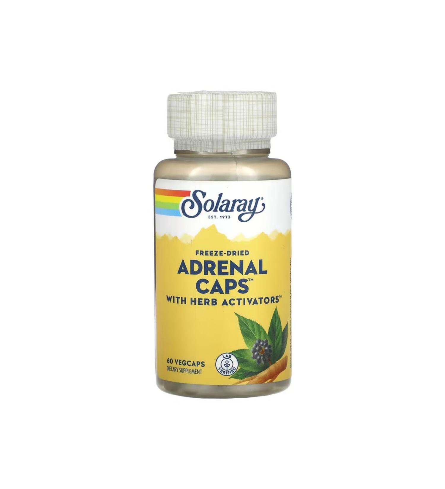 Solaray Adrenal Caps with Herb Activators 60 VegCaps