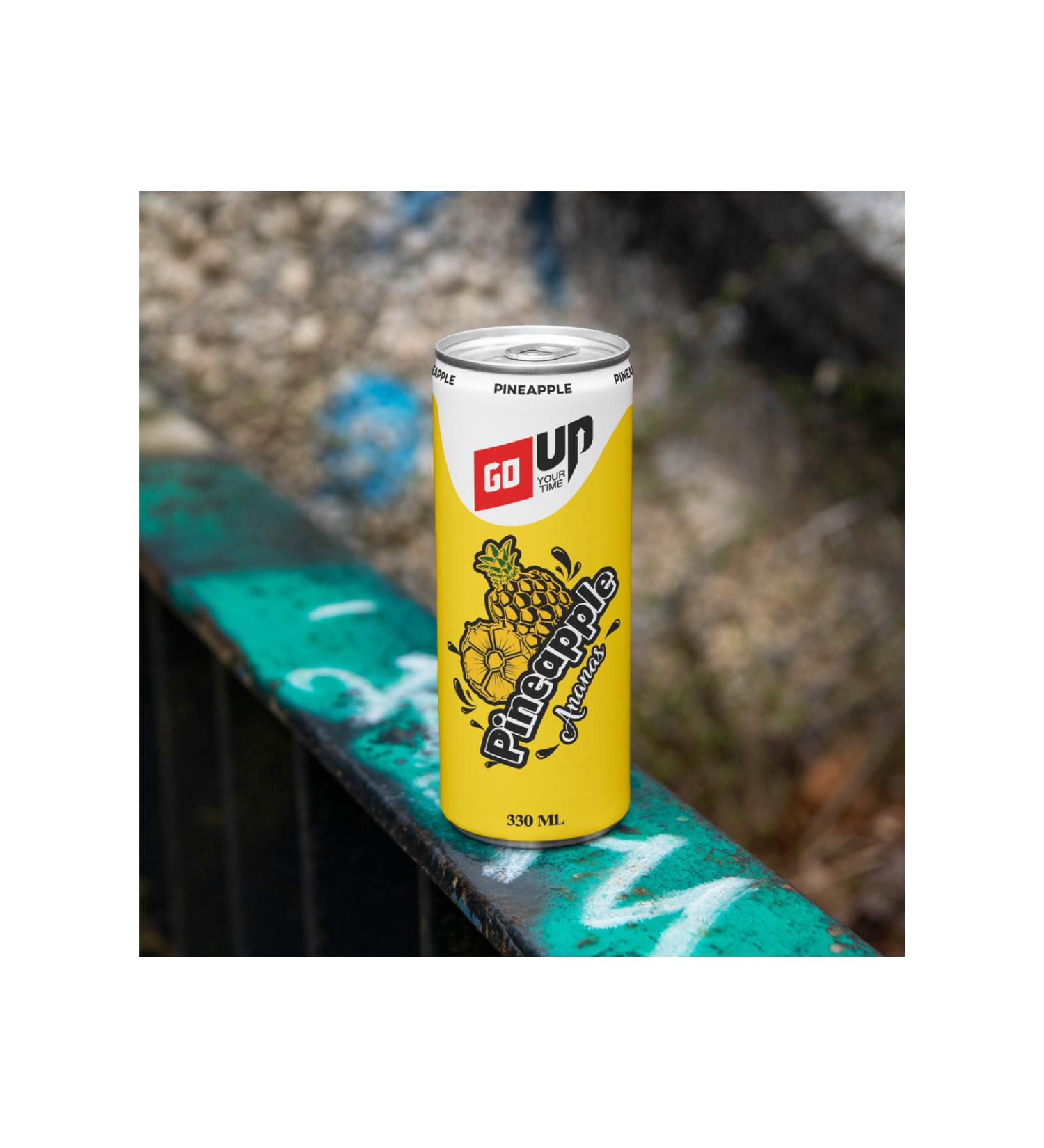 GoUp 24 Go Up Pineapple Flavored Carbonated Drink