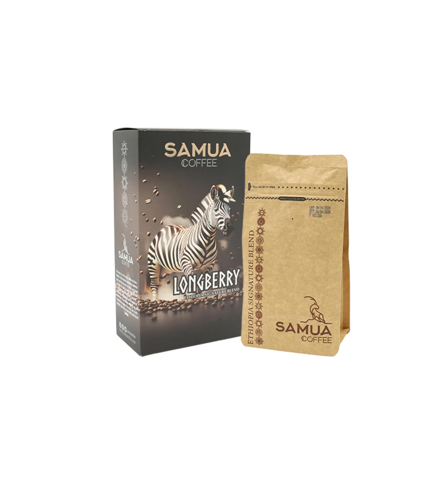 Samua Coffee Samua Ethiopian Coffee Longberry Bean Signature Blend 250g