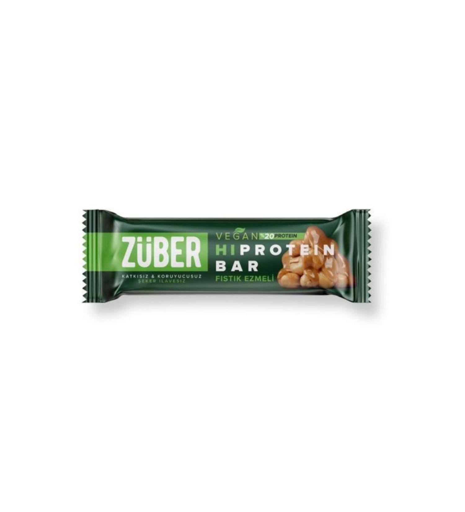 Z ber Vegan Hi-protein Bar with Peanut Butter 45 G - 12 Pieces X 45gr - Buy Online on GoSupps.com