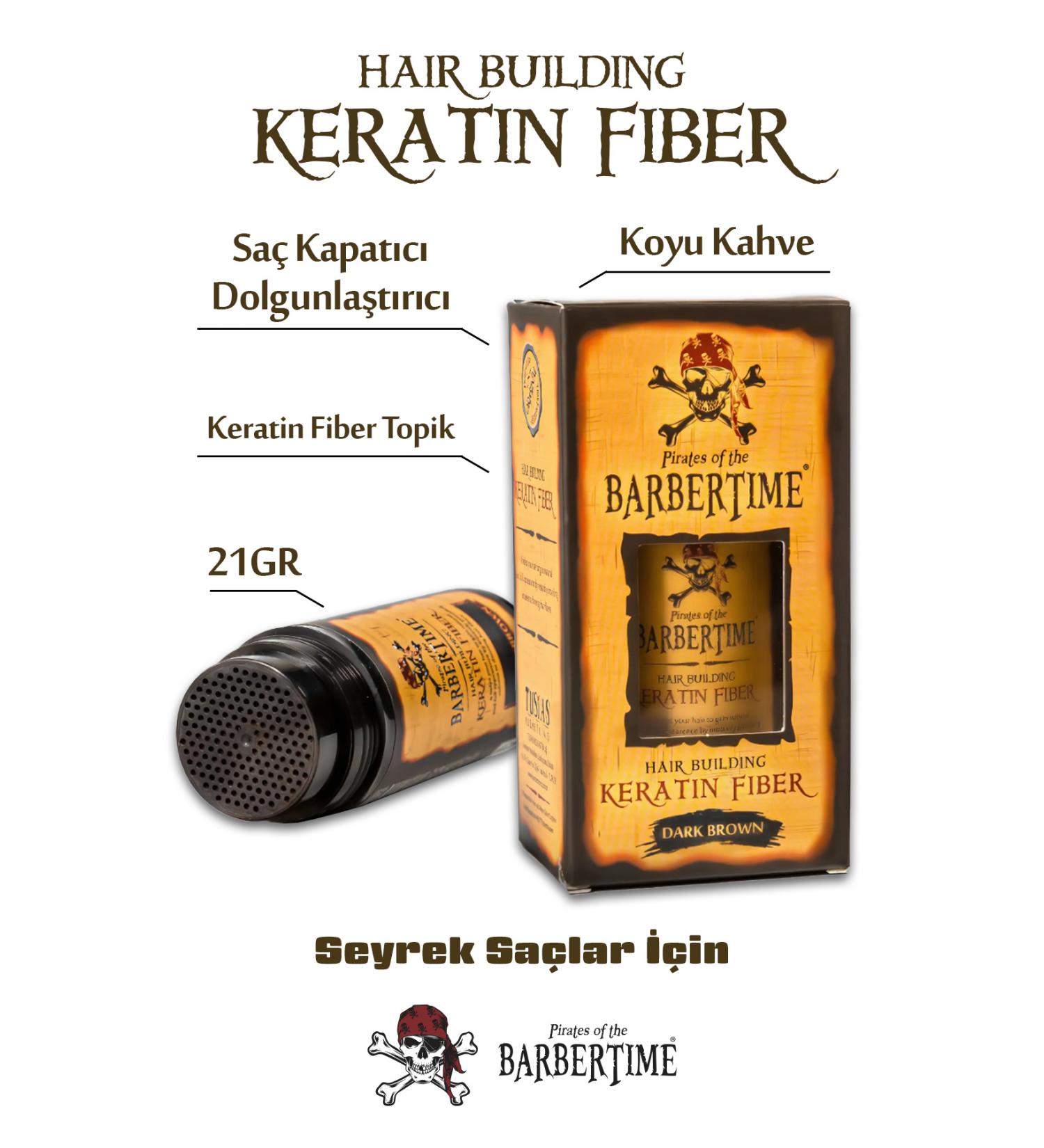 Barbertime Hair Building Keratin Fiber - Keratin Fiber Hair Builder - Hair Cover 21 gr - Buy Online on GoSupps.com