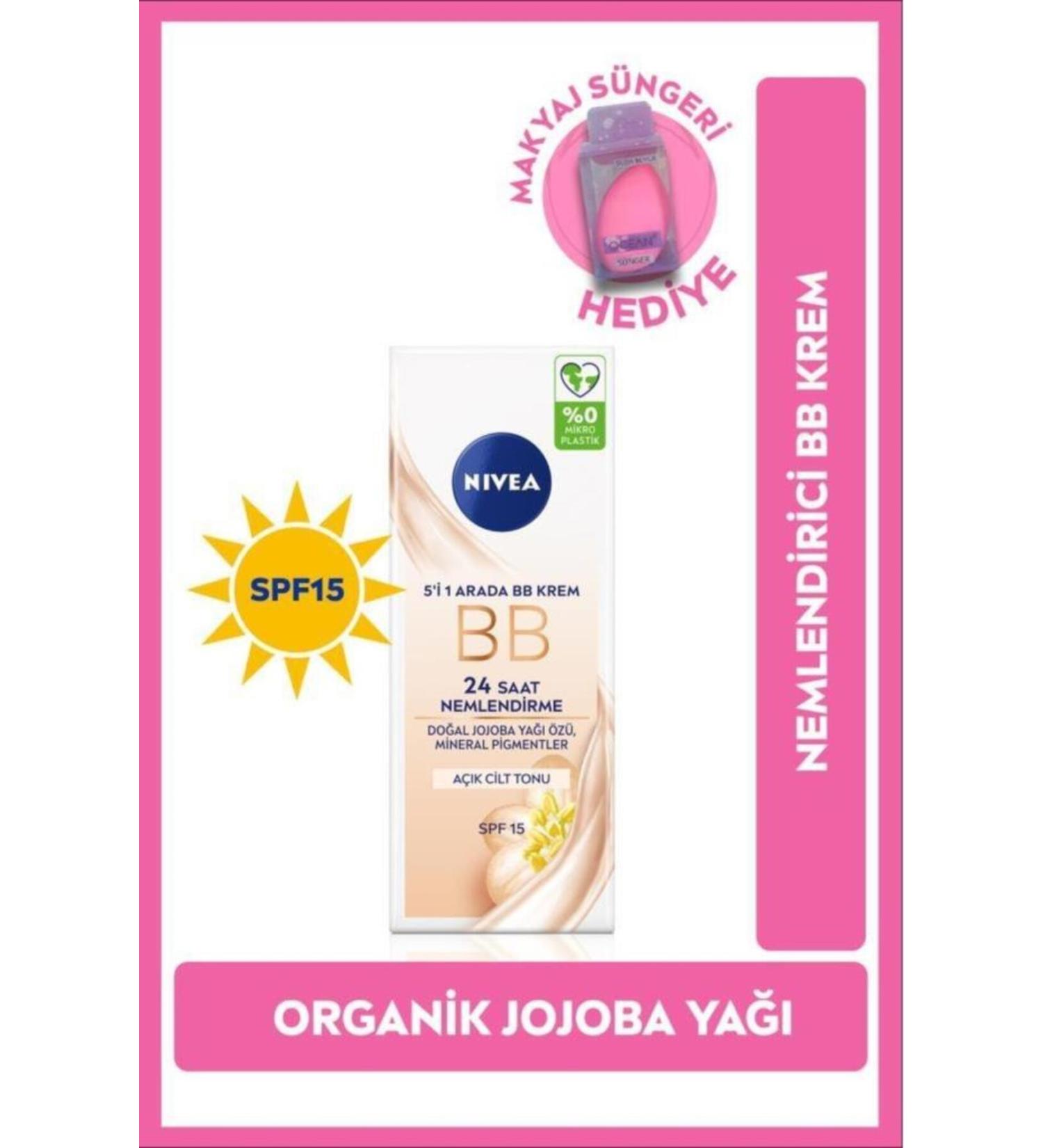 NIVEA Sunscreen Bb Cream 50ml Spf15 Skin Tone Equalizer Moisturizer Concealer - Buy Online on GoSupps.com