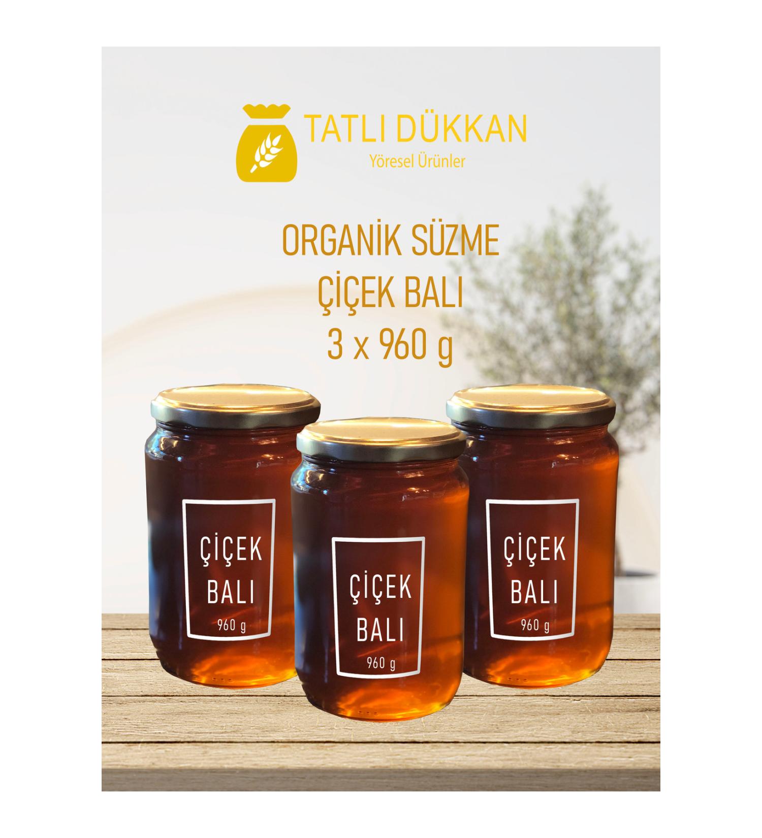 TRABZON SWEET SHOP NATURAL FLOWER HONEY 3 x 960 G