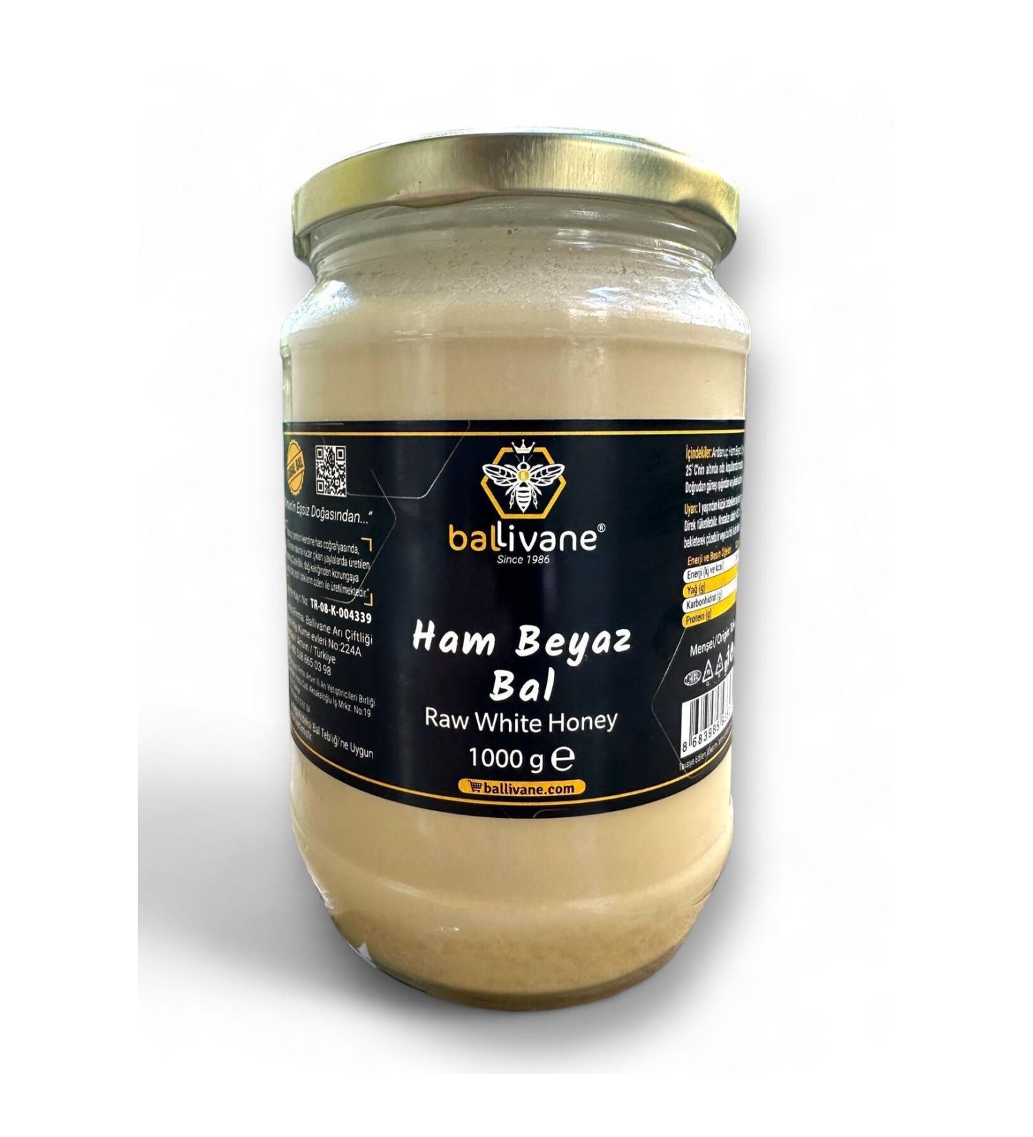 Ballivane Artvin-ardanu Raw White Honey 1kg new season  - Buy Online on GoSupps.com