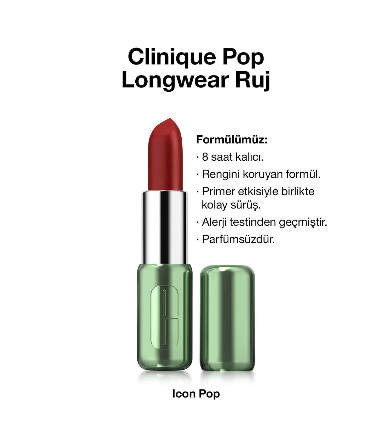 Clinique New Formula Satin Finish Lipstick-Icon Pop PasNew3 - Buy Online on GoSupps.com