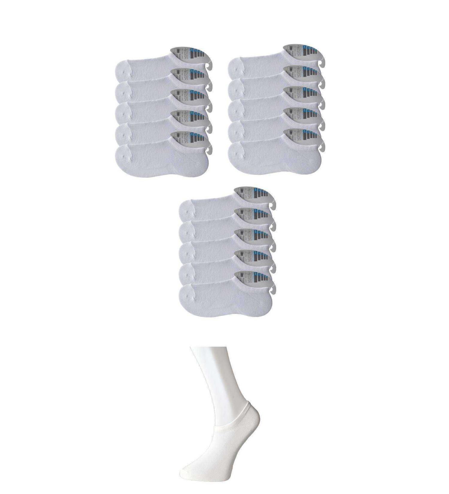 Skygo White Men's Invisible Socks 15 pairs
