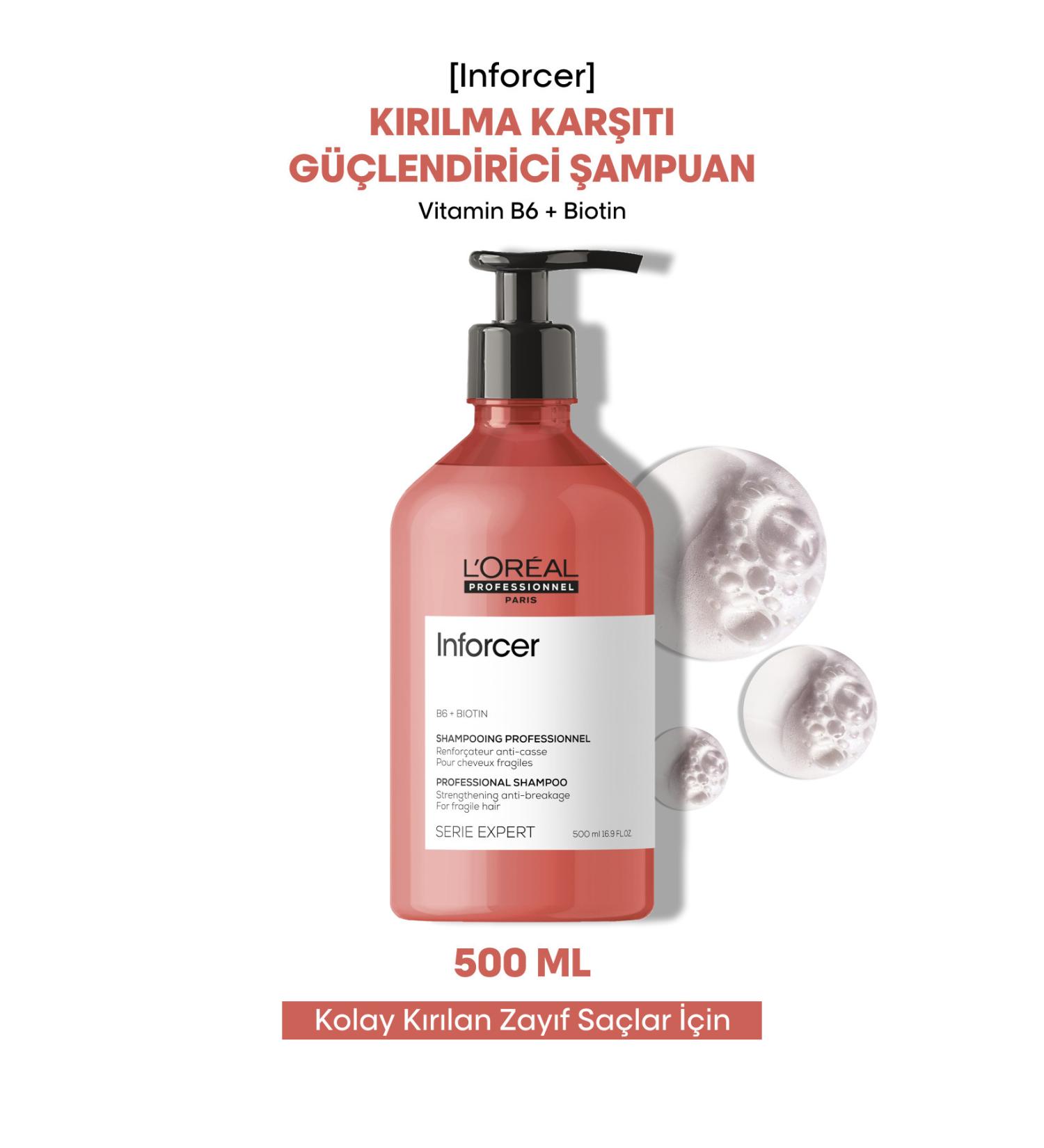 L'oreal Professionnel Serie Expert Inforcer Anti-Breakage Strengthening Shampoo 500ml - Buy Online on GoSupps.com