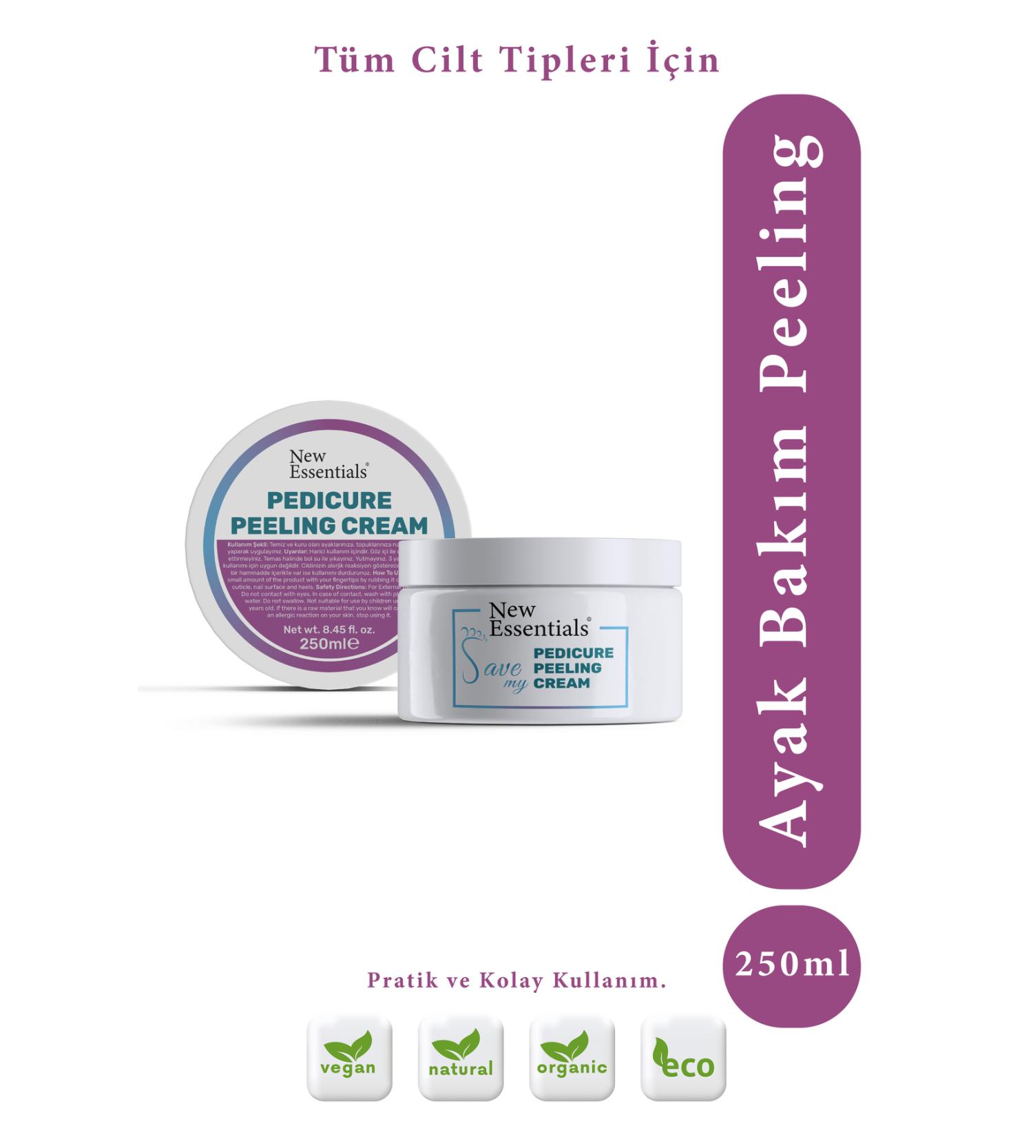 New Essentials Pedicure Peeling Cream Revitalizing and Softening Pedicure Foot Care Peeling 250 ml - Buy Online on GoSupps.com