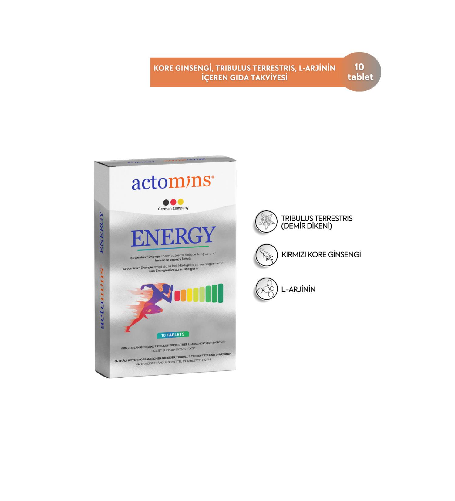 Acto Mins Energy Food Supplement Containing Tribulus Ginseng L-arginine - Buy Online on GoSupps.com