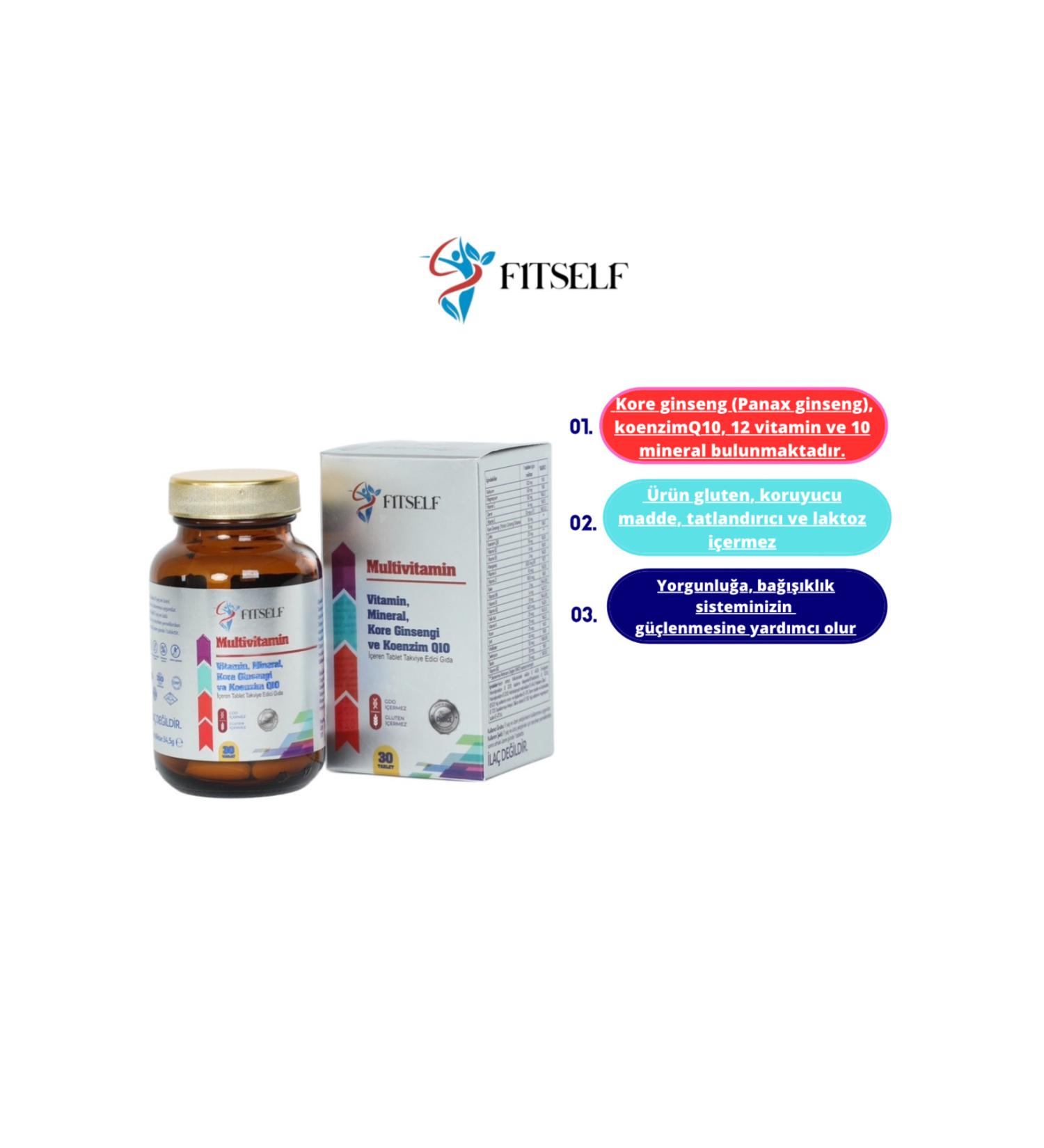 Fitself MULTIVITAMIN KOREAN GINSENG Q10 COENZYME - Buy Online on GoSupps.com