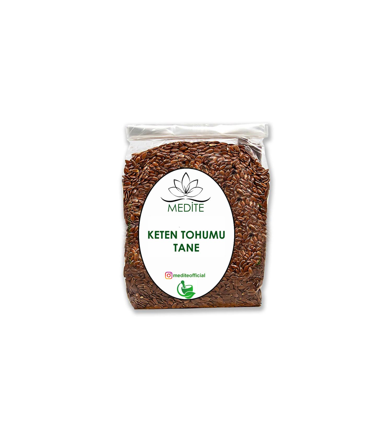 Medite Natural Flaxseed Grain (Linum usitatissimum) New Harvest 1000gr