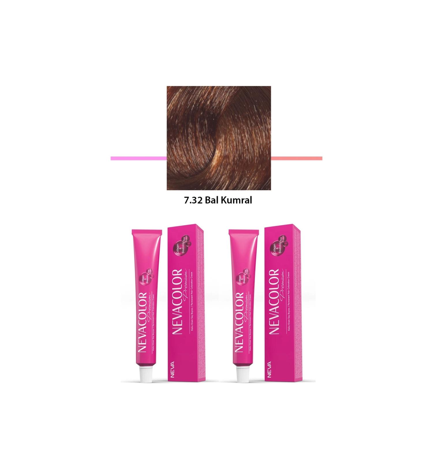 EGATOPTAN 2 Set Premium 7.32 Honey Blonde - Permanent Cream Hair Dye 2 X 50 g Tube