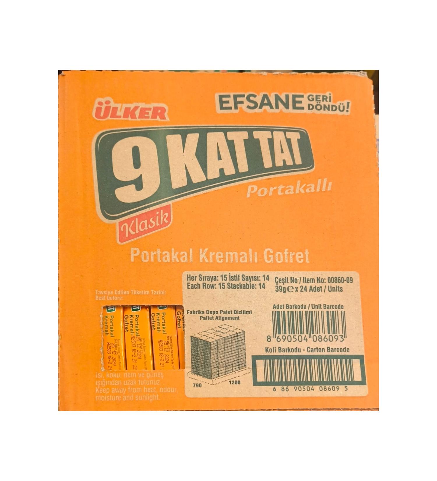Ulker 9 Kat Tat Orange 39 Grams (24 pieces) - Buy Online on GoSupps.com