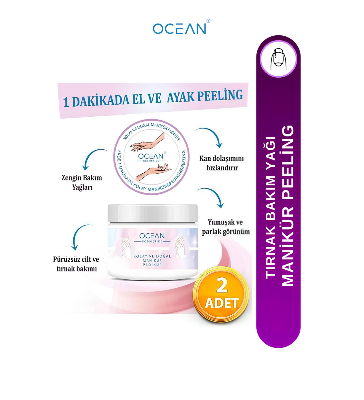 Ocean Easy and Natural Manicure & Pedicure Peeling Nail Care Oil 200gr - Buy Online on GoSupps.com