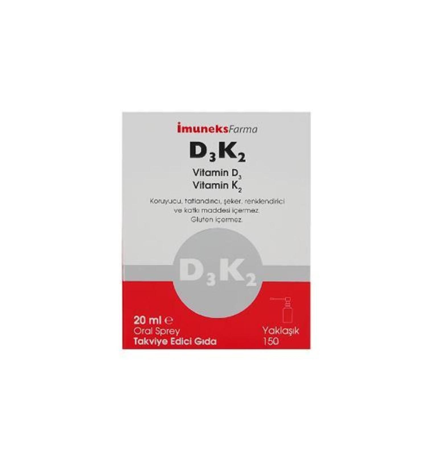 Imuneks D3 K2 Vitamin Spray 20 ml
