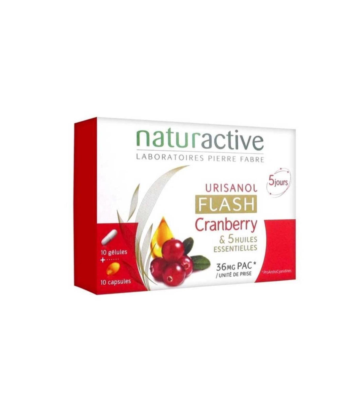 Naturactive Urisanol Flash Cranberry 10 10 Capsules