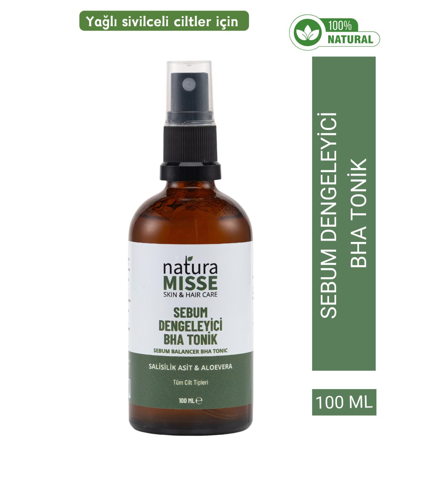 naturamisse Sebum Balancing Bha Tonic 100 ml Acne Anti-Blackhead Pore Tightening Soothing Tonic - Buy Online on GoSupps.com