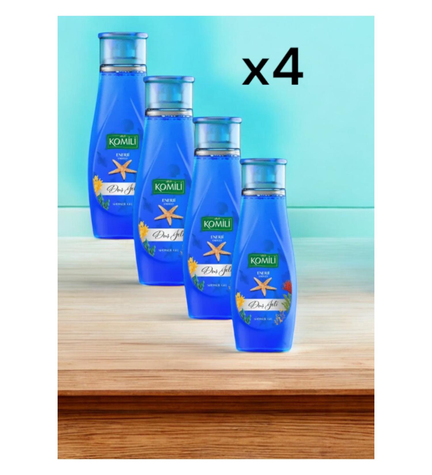 Komili Energy Shower Gel 500 ml X4 Pieces