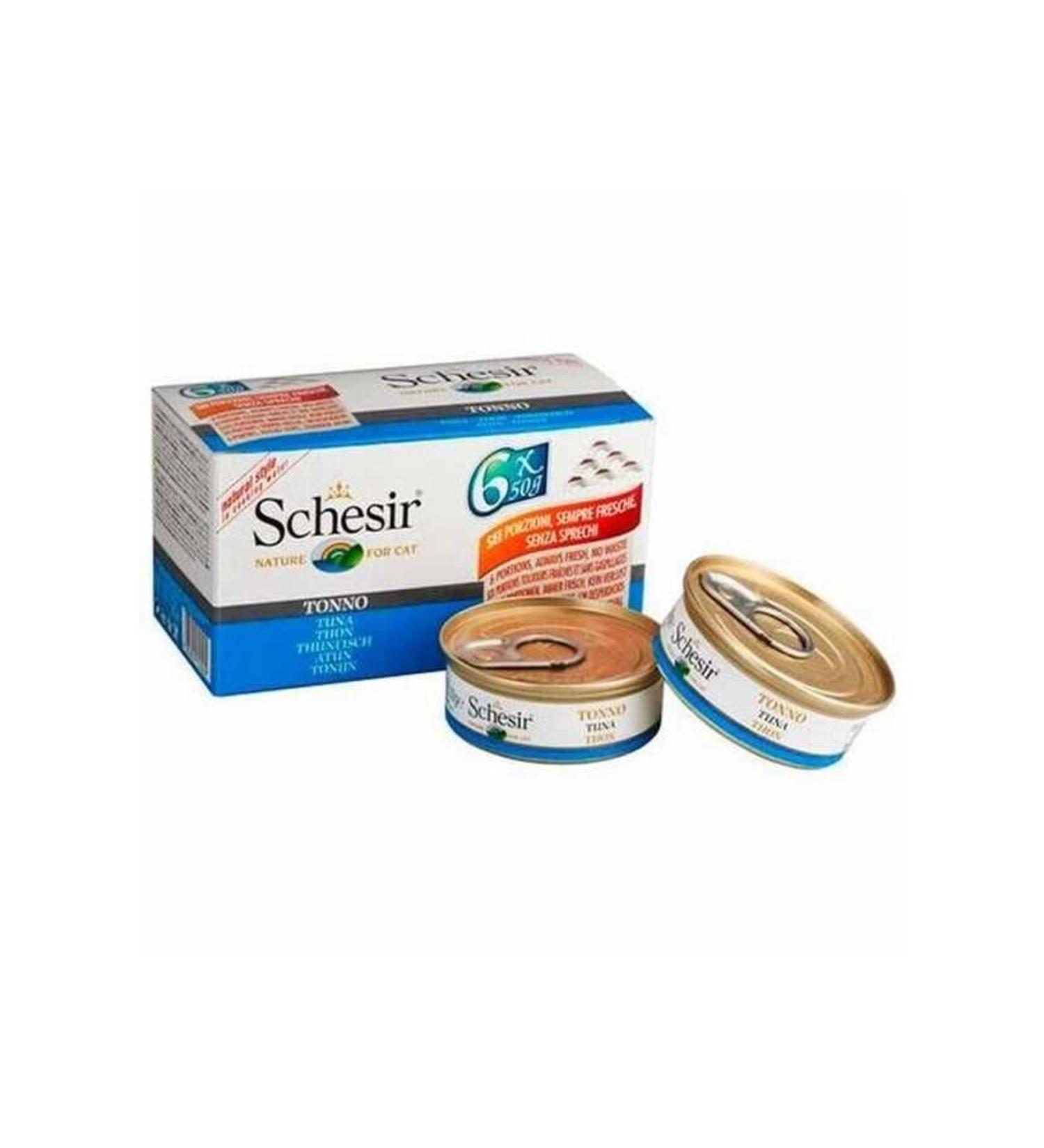 Schesir Multipack Tuna Cat Wet Food 6x50 gr