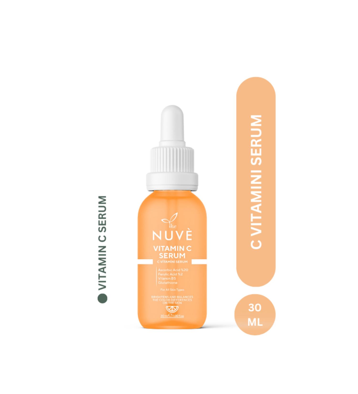 THE NUVE Anti-Spot Brightening Vitamin C Serum Glutathione Ferulic Acid Ascorbic Acid 30 ml - Buy Online on GoSupps.com