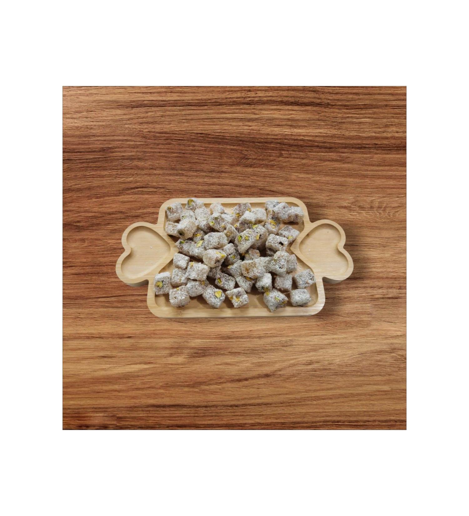 EgedenHerYere Double Roasted Double Pistachio Walnut Coated Turkish Delight 1000 gr.