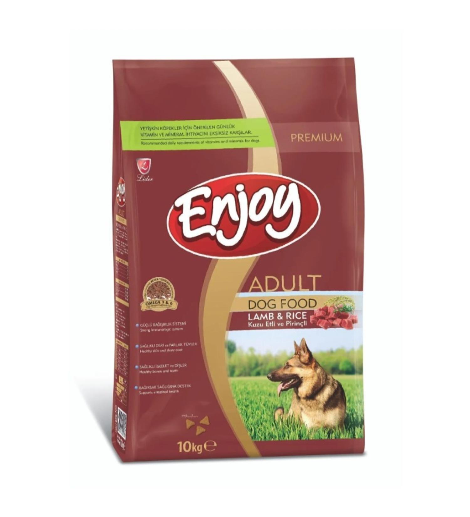 Premium Enjoy Lamb and Rice Adult Dog Food 10 Kg