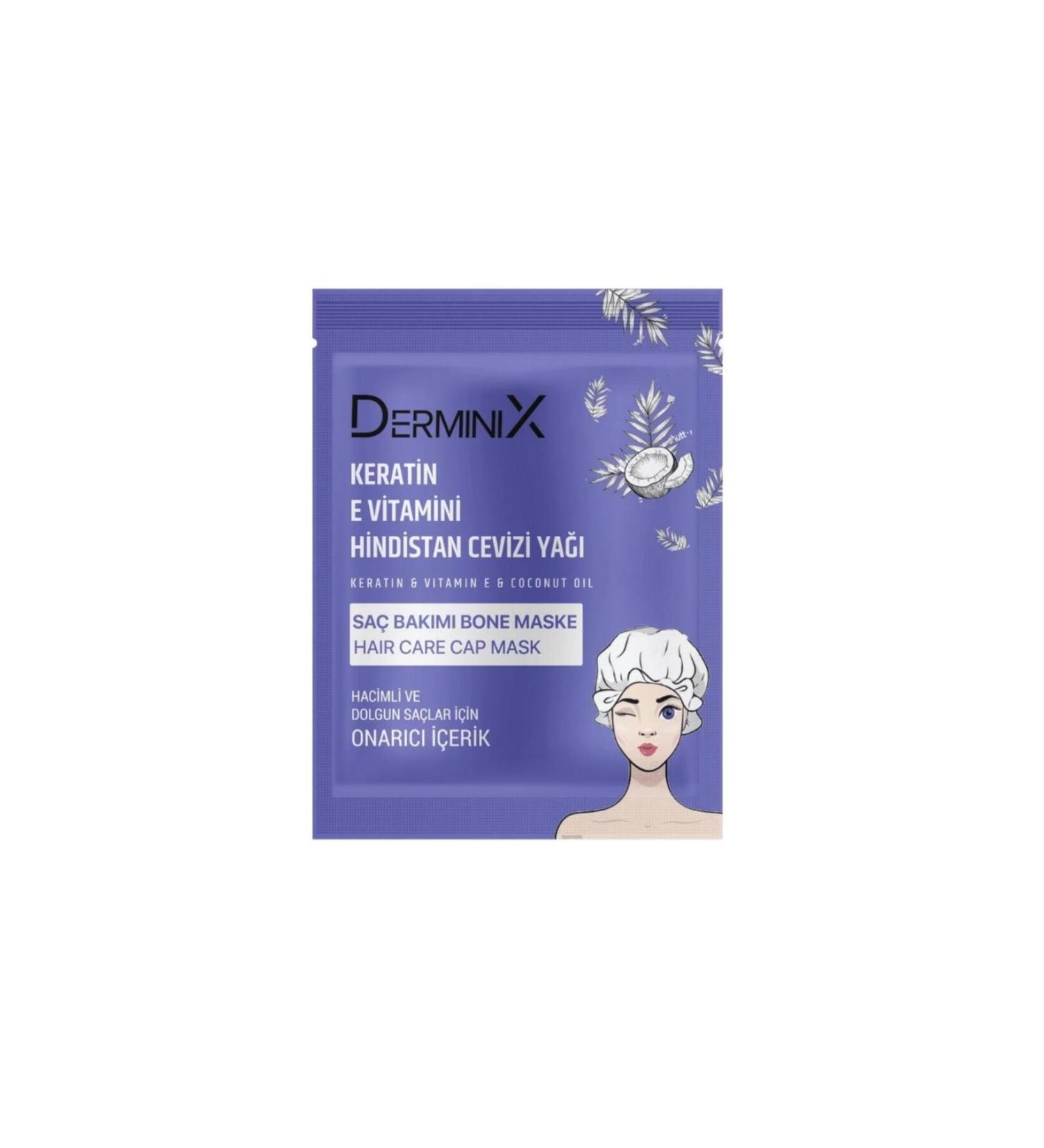 Derminix Hair Mask Keratin-Vitamin E-Walnut